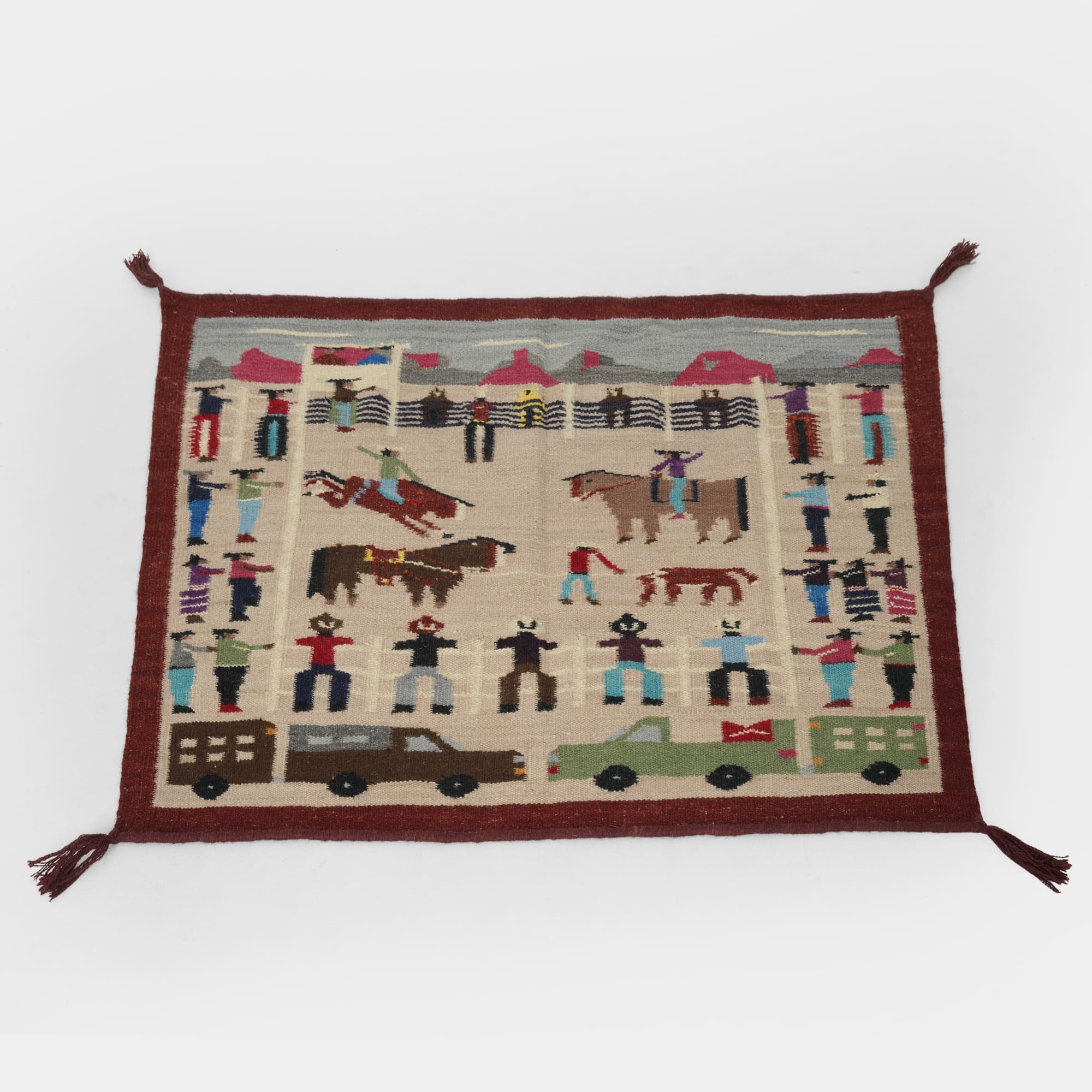 HAND WOVEN NATIVE STYLE SIGNATURE TEXTILES SOUTHWEST RUGS (NHWD)